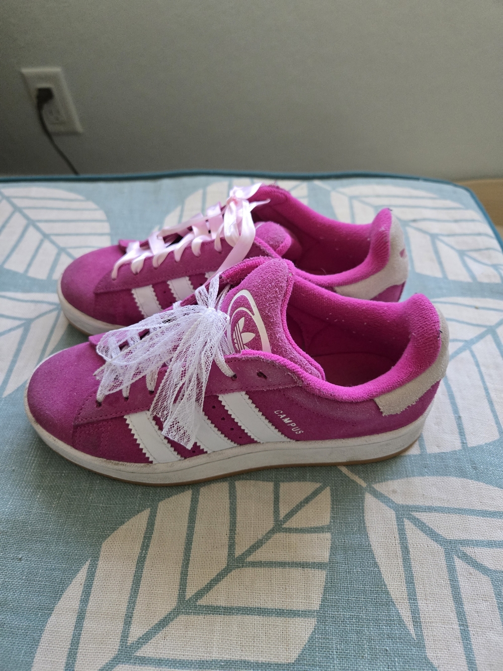 Adidas Kids' Campus Pink Suede Sneakers